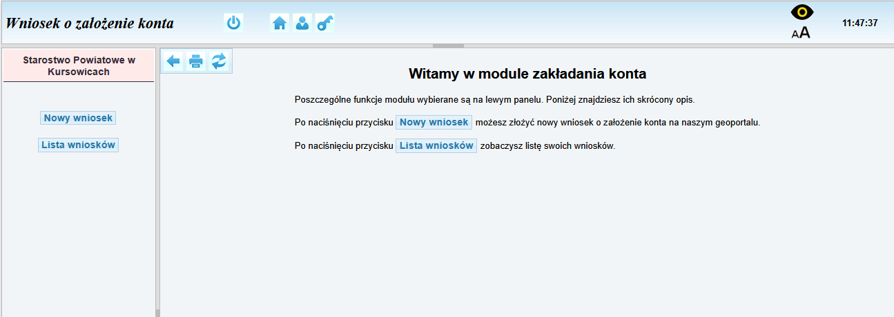 Założenie konta